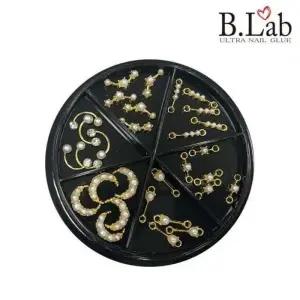 [에스에스_62]대용량 큐빅 초보네일 파츠 스톤 골드다이아D