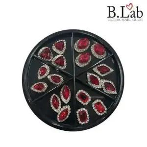 [에스에스_62]뷰랩 대용량 큐빅 파츠 스톤 루비실버다이아