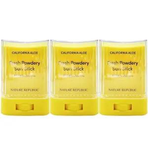 네이처리퍼블릭 캘리포니아 알로에 보송 선스틱24g x3개 SPF50+