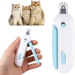 실내 고양이를 위한 루소피 무통 손톱깎이 오버컷 방지 미끄럼 디자인 및 숨겨진 손톱 파일을 갖춘 빠르고