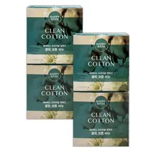 목욕 세안 비누 코튼 4P 오리지널 목욕용품 샤워 비누 클린 비누 세수 샤워