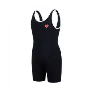 RENOMASWIM 여아 심플배색 U백 3부 반신수영복 블랙 RN-GS2G564-BK 110977