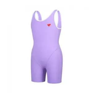 RENOMASWIM 여아 심플배색 U백 3부 반신수영복 퍼플 RN-GS2G564-PP 110975