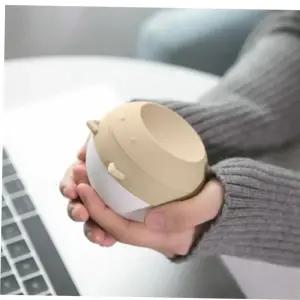 손난로 LED거울손난로 브라운 충전손난로 USB충전 전기손난로