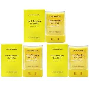 네이처리퍼블릭 캘리포니아 알로에 보송 선스틱24g x3개 워터프루프