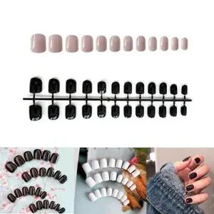 [에스에스_62]네일 연장 컬러 네일풀팁 숏팁 세트 24p 15종