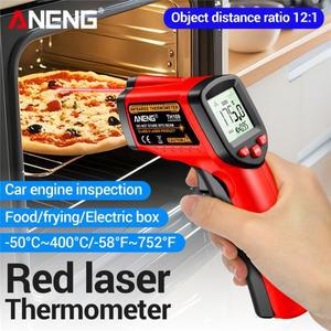 TH109 적외선 레이저 온도계 비접촉식 -50~400 ℃ 산업용 고정밀 전자 기기 도구