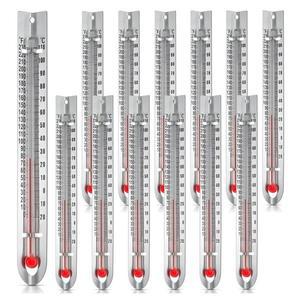 Mar.Science 온도계, V자형 이중 눈금 12팩, 수은이 없는 학교, 실험실 및 가정 실험용