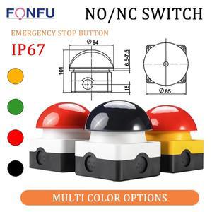 발라켓 스위치, 구형 버섯 머리 비상 정지 단추 자체 잠금, 재설정, IP65 방수, 1520 개