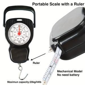 휴대용 가정용 44.09LB 스프링 스케일 배터리 없음 및 전기 물고기 수하물의 무게를 측정하는 데 이상적