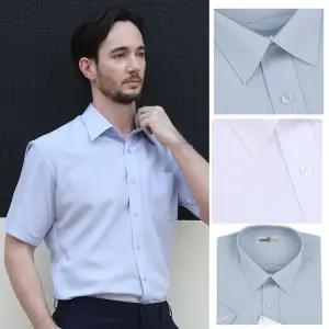 [리빌모아]남자 여름 국내산 프리미엄 모달 반팔 와이셔츠 SJ-L-SHH-S650