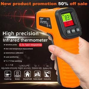 CX6014 디지털 적외선 온도계 -58~1022 ° F 12:1 IR 건 비접촉 레이저 측정기 도구