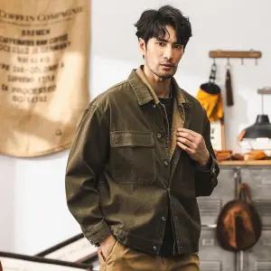 남성 센스있는 청자켓 빈티지 데님 코트 봄가을 사파리 캐주얼 가을 카고 자켓 MODU3