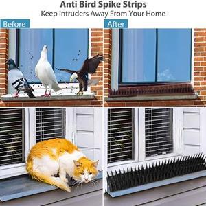 10/1개 플라스틱 새 퇴치 스파이크 발코니 처마 창틀 고양이 퇴치용 정원 용품