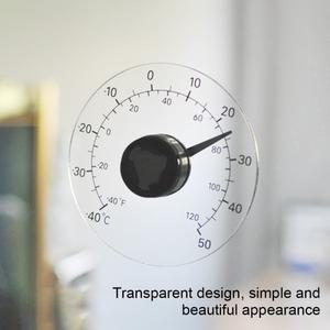 아크릴 온도계 투명 야외 창 시계, 실험실 창고 정원용 날씨 도구