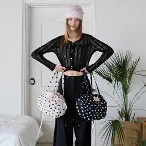 [에고이스트](강남점)[BLUE LABEL] 폴카 도트 미니 보스턴백 (ES2OAB02)