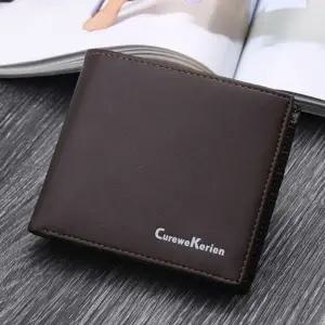 bns 소프트 심플한 남성용 가죽 얇은지갑 반지갑 선물용 WFLIPEA