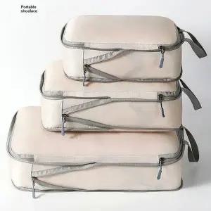 bns 여행용 압축파우치 정리 캐리어정리 부피순삭 파우치 3종 세트 WFLIPNF