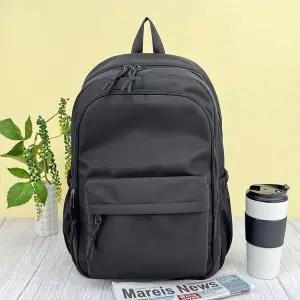베이직 캐주얼 블랙 백팩 중  WFJ6694