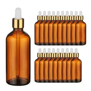 [에스에스_62]골드 스포이드 브라운 공병 100ml 20개