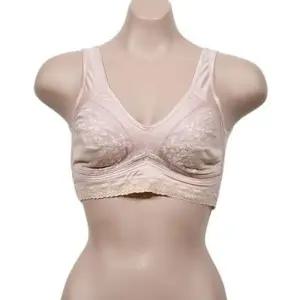 (끌로떼)우아한 패턴 밴딩 브라 탑 캡나시 내츄럴 크리비아 면