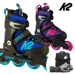 K2 인라인 스케이트 시러스+가방+헬멧+보호대 아동 어린이 유아 인라인스케이트 신발항균건조기 휠커버