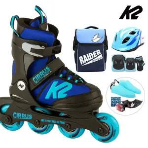K2 인라인 스케이트 시러스 보이+가방+헬멧+보호대 아동 어린이 유아 인라인스케이트 신발항균건조기
