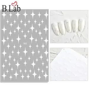[에스에스_62]네일아트스티커 트윙클화이트 데코 워터데칼