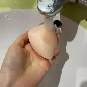 [에스에스_62]오렌지 물방울 메이크업스펀지 4종 세트