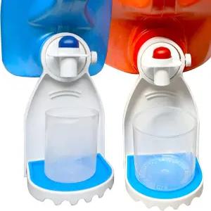 Febwind 2개 세탁 세제 컵 홀더 패브릭 유연제 드립 캐처 비누 트레이 스탠드 용기 스테이션 정리함 화이트