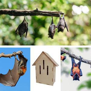 DIY 나무로 만든  곤충집 애완동물 은신처 생활 공간 정원 야생 소동물 서식지 쉼터