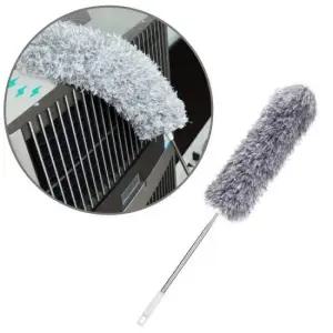 먼지털이브러쉬 길이조절 극세사 먼지떨이개 틈새 먼지털이