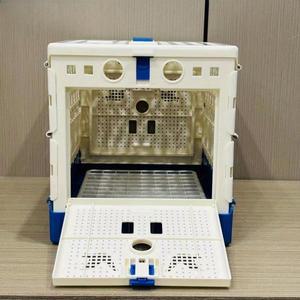 다용도 접이식 비둘기 케이지 - 훈련용 이중  휴대용 디자인 개방형 도어 내구성이 뛰어난 플라스틱 새 캐