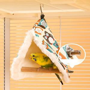 새인형 놀이터 겨울용  삼각형 해먹 은신처 침대 앵무새 코카티엘 러브버드용