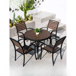 야외테이블세트 4인 베란다 베란다의자 체어 식탁 4의자 66CM 옥상 단철 가든 저원