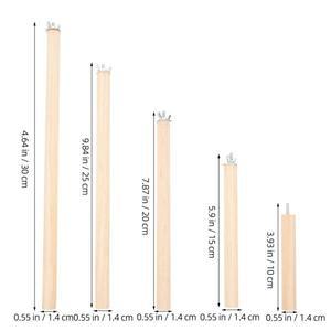 5개들이 앵무새 장대 새장용 호환 나무 천연 케이지 발톱 갈이용 호환 스틱 잔챙새 가지