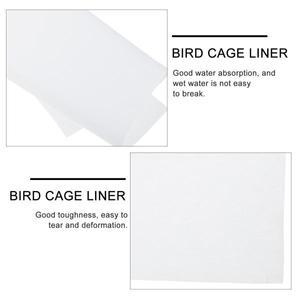100Pcs 새장 라이너 종이 일회용 호환 바닥 패드 앵무새 케이지  흡수성 애완 동물 용품