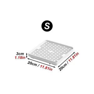 작은 토끼 쓰레기 상자 플라스틱 더블 레이어 애완 동물 화장실 트레이 직사각형 Bunnie 코너 네덜란드 돼