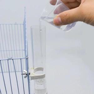 플라스틱 앵무새 물병 디스펜서 피더 케이지 걸이형 애완 동물 강아지 기니피그 다람쥐 토끼 마시 머리 파