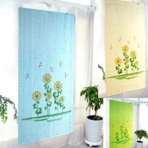 간편설치 벽걸이형 한지느낌 자동문발 창문가리개 햇빛차단 현관커튼 업소용