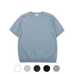 [모로엠] 남성 냉감 보풀없는 데일리 니트 반팔티 ROM-TSH-SLDR