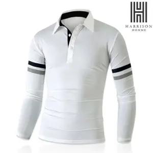 [해리슨] 골프 어깨 배색 긴팔 카라티 926 DNC1142