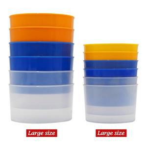 5PC 플라스틱 컵 애완 동물 새 피더 그릇 앵무새 음식 물 걸이형 물마루 먹이 스플래시 방지 비둘기 케이지