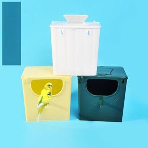 1개 새 은신처 플라스틱 부화 번식 상자 걸이형 하우스 버디 펄버드 앵무새 케이지 용품