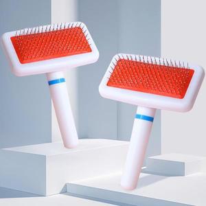 클래식 애완동물 에어쿠션 솔 핀 브러쉬  그립감 다양한 품종의 강아지에게 호환한 손잡이가  빗