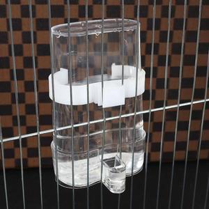 이지 피드 조류 급수기 2/4개 플라스틱 자동 급식기 케이지용