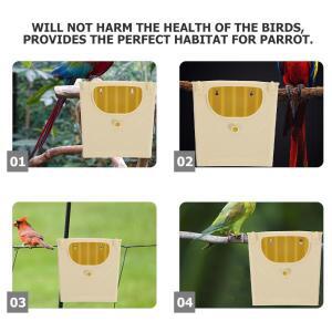 5개 플라스틱 새 은신처 번식 상자  앵무새 가벼운 야외 소형 새집 케이지
