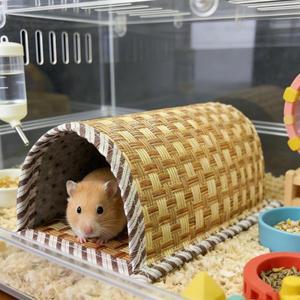 스크래치 방지 햄스터 쿨 네스트  직조 애완동물 동굴 은신처  쿨링 매트 숨숨집  공간