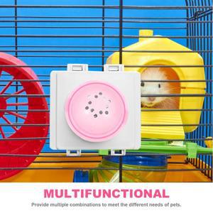 5개입 햄스터 튜브 엔드 플라스틱 케이지 스토퍼 DIY 미로 놀이터 안전 탐험  운동 환경  햄스터용