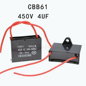 1pcs 450V 4uF 4mF CBB61 모터 시작 실행 팬 커패시터